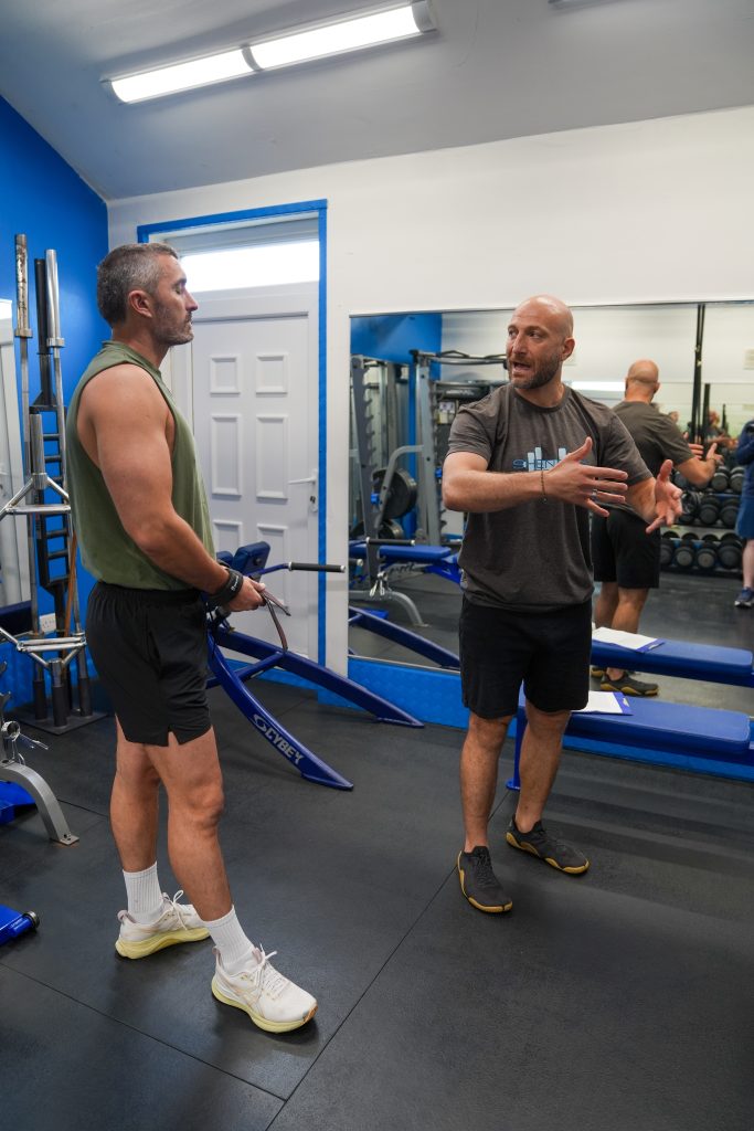 60-Minute Personal Training Session | Soma Fitness Personal trainer coaching a client during a one-to-one session at Soma Fitness in Altrincham